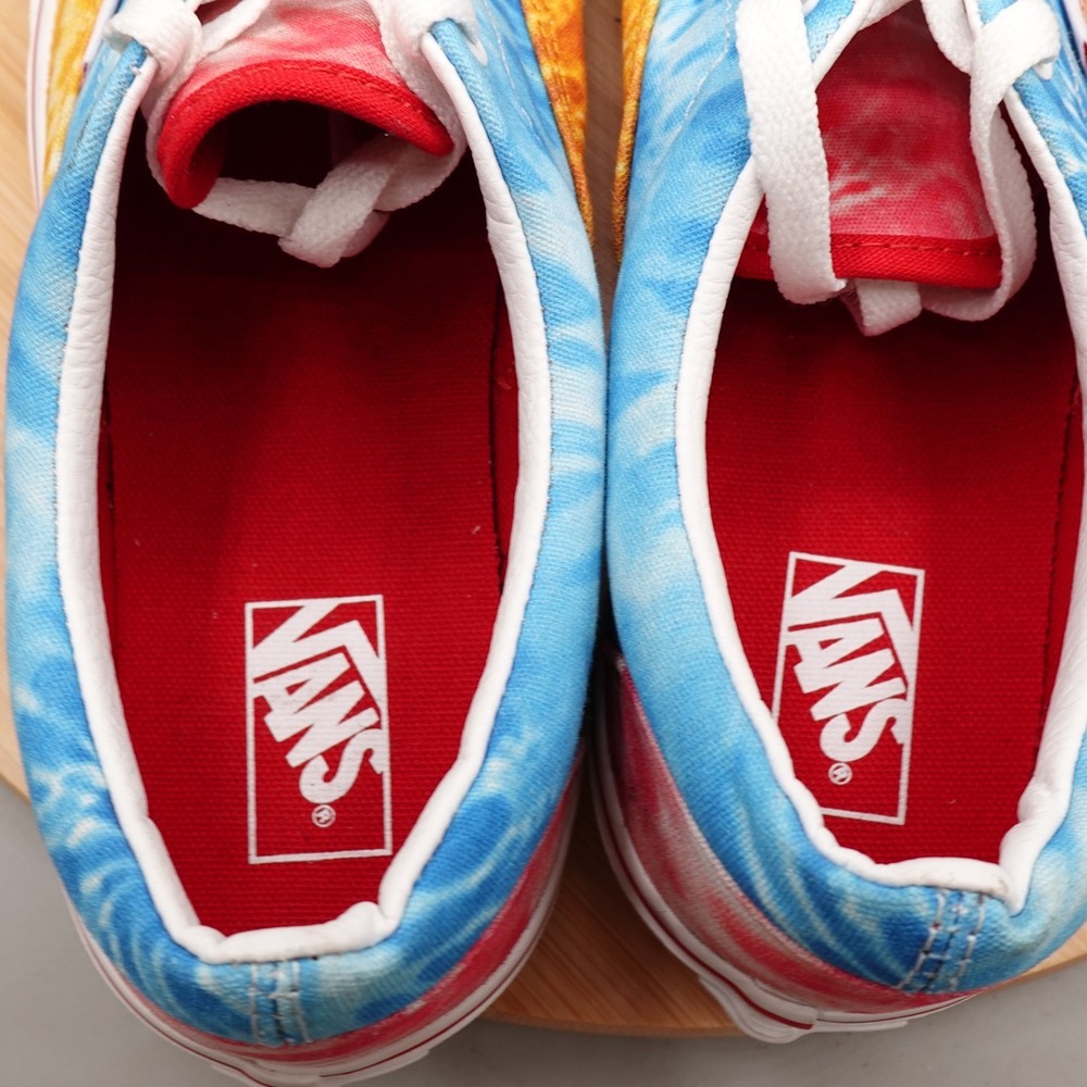 Vans Tie Dye Off the Wall Juniors 6.5 Classic Shoes Sneakers Blue Red  508731‎ - Picture 8 of 10